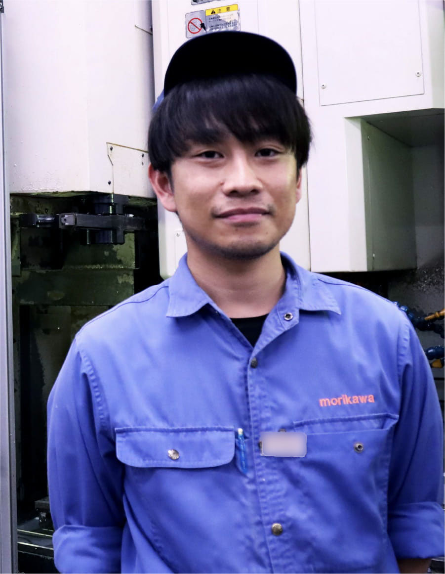 超精密加工係主任 M.Tさん